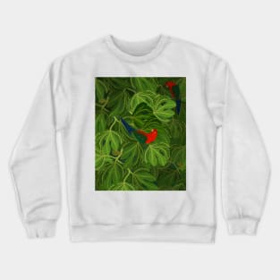 Two Parrots Fig Tree Crewneck Sweatshirt